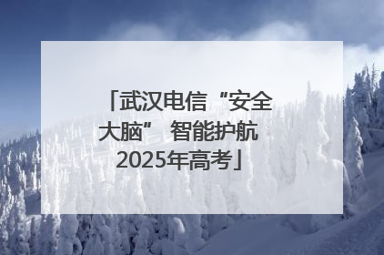 武汉电信“安全大脑” 智能护航2025年高考