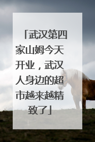 武汉第四家山姆今天开业,武汉人身边的超市越来越精致了