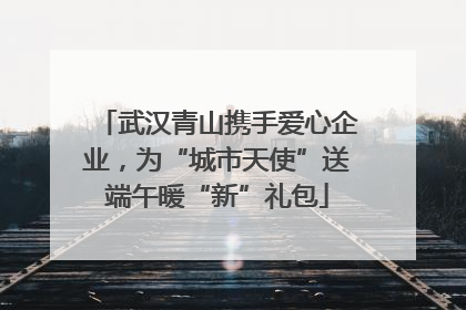 武汉青山携手爱心企业，为“城市天使”送端午暖“新”礼包