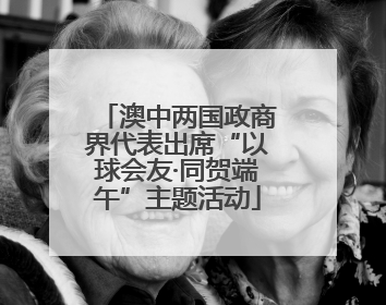 澳中两国政商界代表出席“以球会友·同贺端午”主题活动