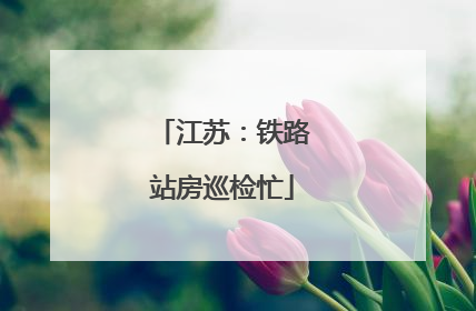 江苏：铁路站房巡检忙