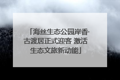 海丝生态公园岸香·古渡居正式迎客 激活生态文旅新动能