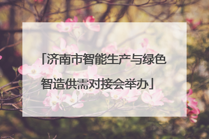 济南市智能生产与绿色智造供需对接会举办