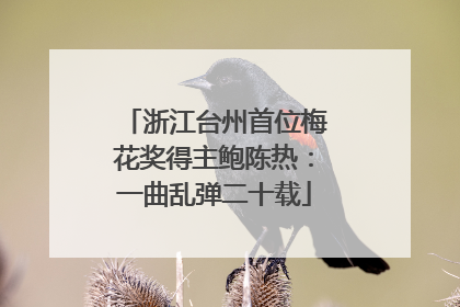 浙江台州首位梅花奖得主鲍陈热：一曲乱弹二十载