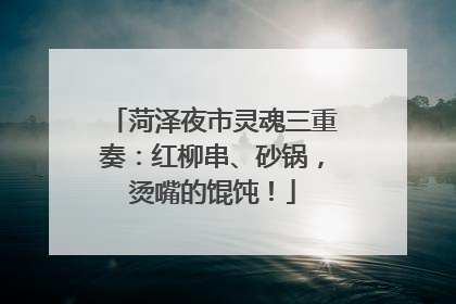 菏泽夜市灵魂三重奏：红柳串、砂锅，烫嘴的馄饨！