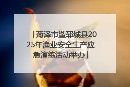 菏泽市暨郓城县2025年渔业安全生产应急演练活动举办