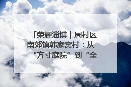 荣耀淄博｜周村区南郊镇韩家窝村：从“方寸庭院”到“全域文明”，乡村振兴的“美学革命”