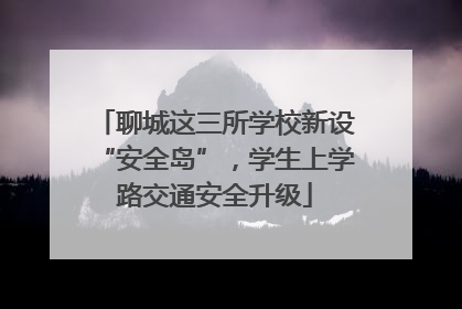 聊城这三所学校新设“安全岛”，学生上学路交通安全升级