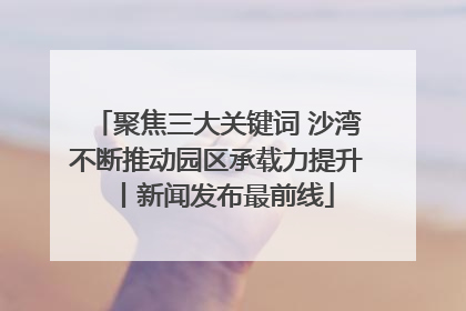 聚焦三大关键词 沙湾不断推动园区承载力提升丨新闻发布最前线