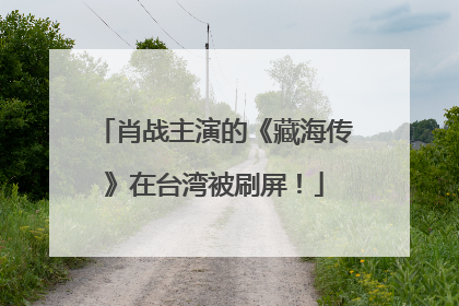 肖战主演的《藏海传》在台湾被刷屏！