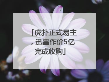 虎扑正式易主，迅雷作价5亿完成收购