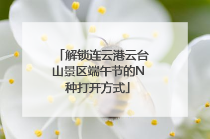 解锁连云港云台山景区端午节的N种打开方式