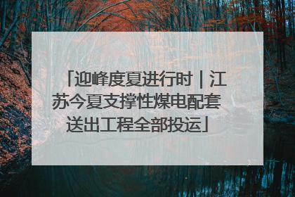 迎峰度夏进行时｜江苏今夏支撑性煤电配套送出工程全部投运
