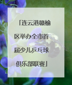 连云港赣榆区举办全市首届少儿乒乓球俱乐部联赛