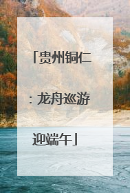 贵州铜仁：龙舟巡游迎端午