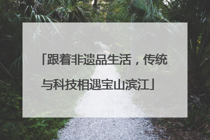 跟着非遗品生活，传统与科技相遇宝山滨江