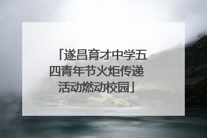 遂昌育才中学五四青年节火炬传递活动燃动校园