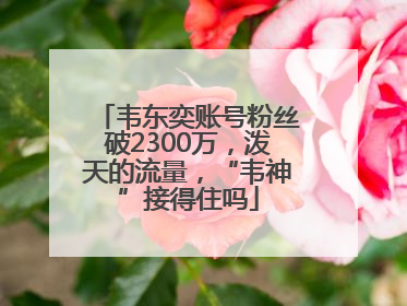 韦东奕账号粉丝破2300万，泼天的流量，“韦神”接得住吗