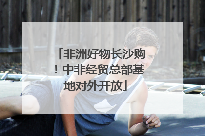 非洲好物长沙购！中非经贸总部基地对外开放