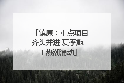 镇原：重点项目齐头并进 夏季施工热潮涌动