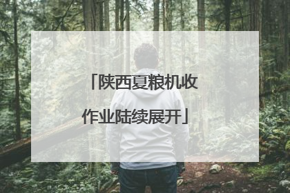 陕西夏粮机收作业陆续展开