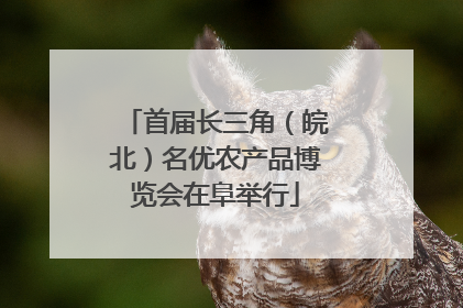 首届长三角（皖北）名优农产品博览会在阜举行