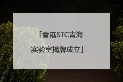香港STC青海实验室揭牌成立
