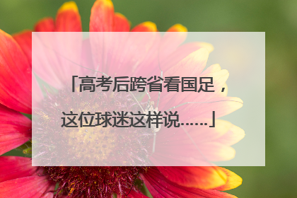 高考后跨省看国足，这位球迷这样说……
