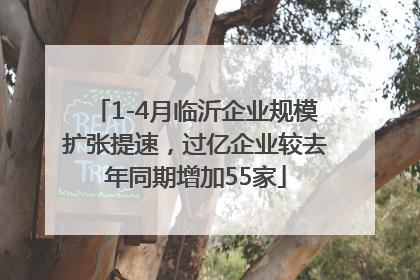 1-4月临沂企业规模扩张提速，过亿企业较去年同期增加55家