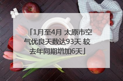 1月至4月 太原市空气优良天数达93天 较去年同期增加6天