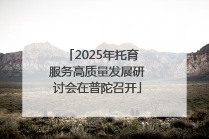 2025年托育服务高质量发展研讨会在普陀召开