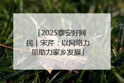 2025泰安好网民｜宋芹：以网络力量助力家乡发展