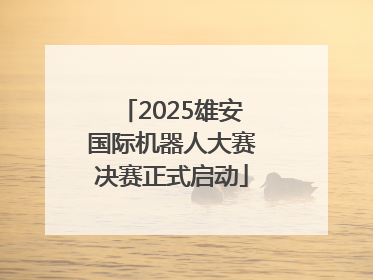 2025雄安国际机器人大赛决赛正式启动