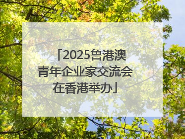 2025鲁港澳青年企业家交流会在香港举办