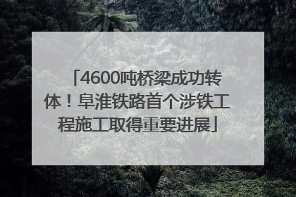 4600吨桥梁成功转体！阜淮铁路首个涉铁工程施工取得重要进展