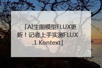 AI生图模型FLUX更新！记者上手实测FLUX.1 Kontext