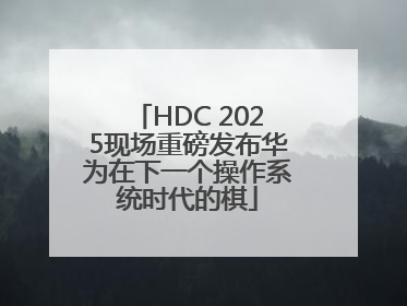 HDC 2025现场重磅发布华为在下一个操作系统时代的棋